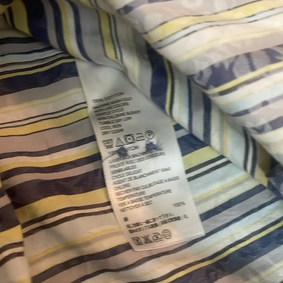 Tommy Bahama Men’s Multicolored Striped Long Sleeve Button Down Shirt - Picture 4 of 5